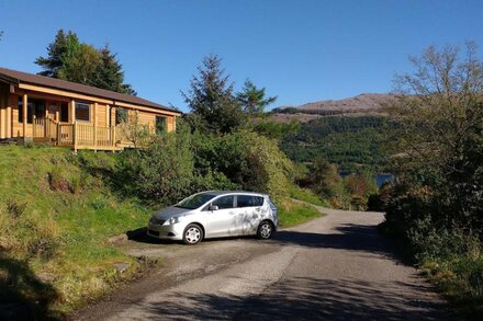 Beautiful Log Cabin in a Stunning Location with Mountain and Loch Views