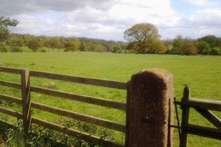 Barn conversion, surrounded by open fields, in a quiet village, beside Harrogate