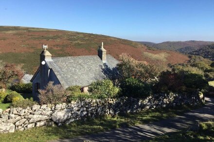 Secluded farmhouse – high on Dartmoor, with private access to the River Dart