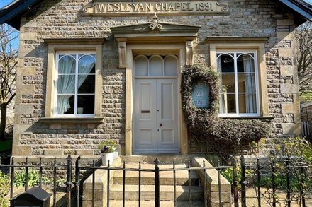 The Old Chapel, Buckden, The Yorkshire Dales. Pets welcome. Garage and garden.