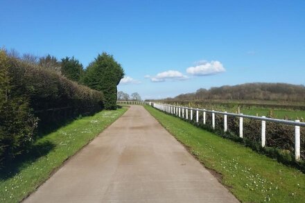 Luxury log cabin in beautiful surroundings with stunning views near Cardiff.