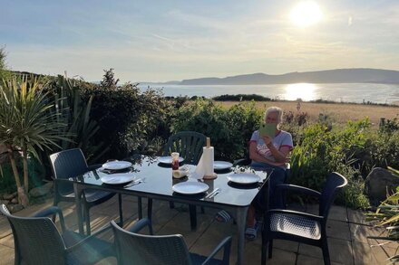 A detached Welsh cottage near Abersoch with breathtaking sea views