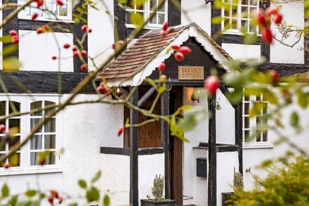 Pass the Keys | Shrewsbury Grade 2 Listed Black  White Cottage