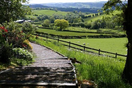 Sheep Dip Cottage - 5* Cyfie Farm, with hot tub and log burner