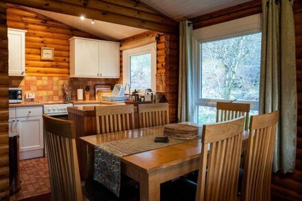 Self-Catering log cabin near Plockton and the Isle of Skye secluded, well equipped and dog friendly.