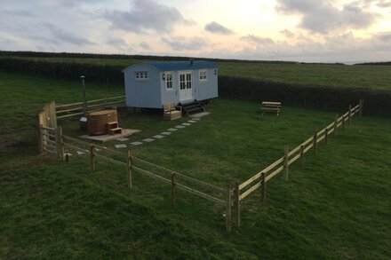 Cornakey Farm Luxury Shepherds Hut and Hot Tub