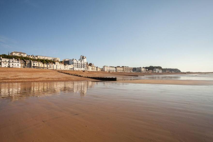 A stunning seafront apartment with far reaching sea views