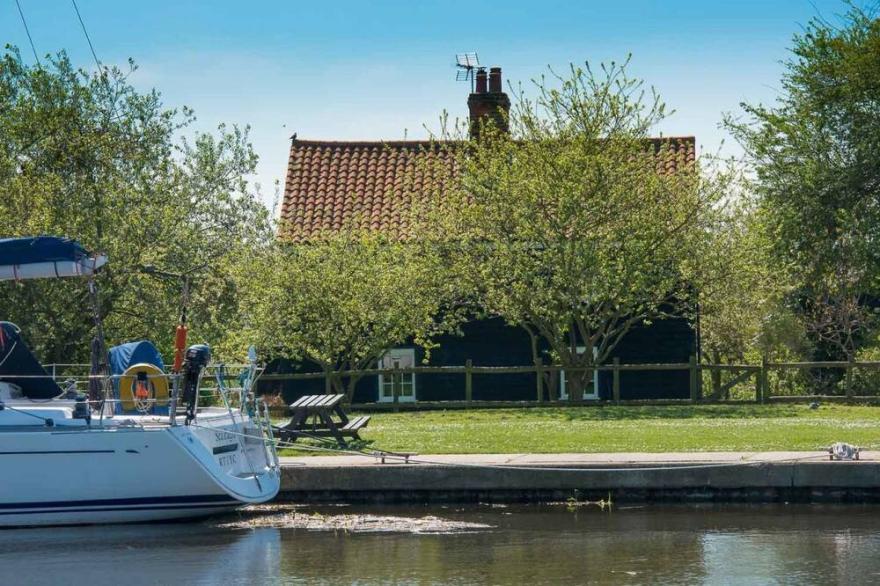 Navigation Cottage on the Historic Sea Lock overlooking the Nature Reserve