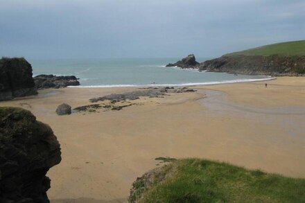 Family Holiday Cottage opposite Trevone Beach.