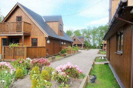 3 Bedroom lodge with hot tub and garden.