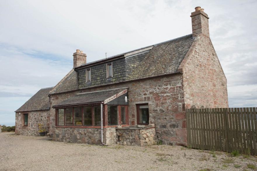 Uninterrupted sea views across the Moray Firth home to dolphins