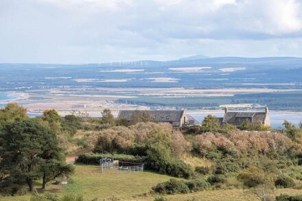 Stunning quiet location with views across the Moray Firth home to dolphins.