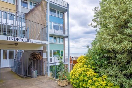 This apartment has absolutely amazing views of the waterfront and pier.