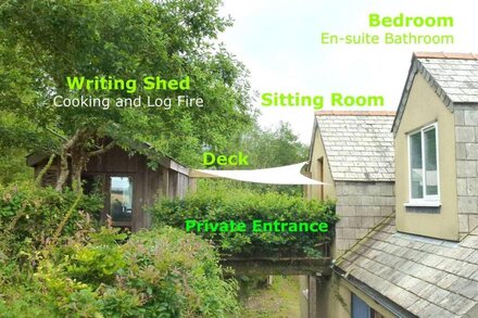 Writing Shed Wales - alpacas, views, fireplace