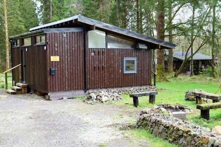 Authentic log cabin in a lovely forest location close to stunning Loch Awe