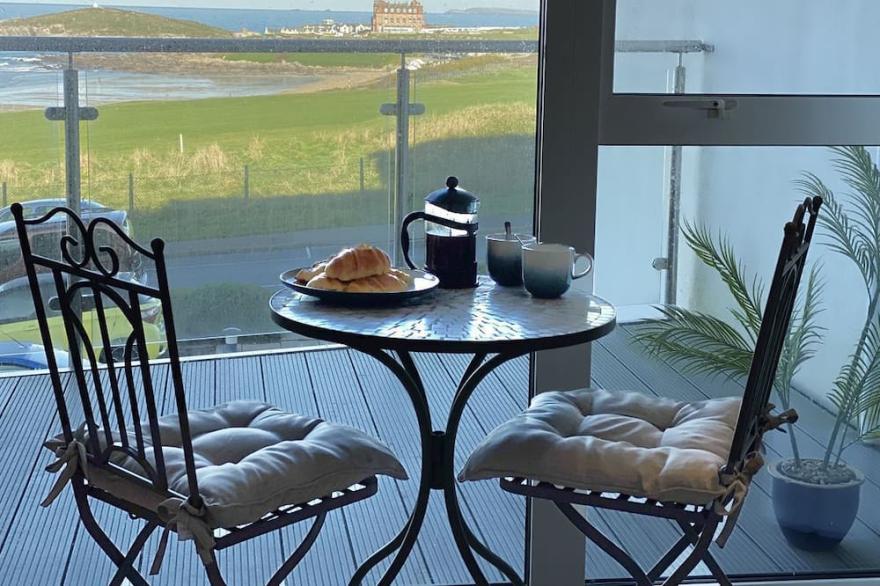 Beautiful property overlooking Fistral Beach and Newquay Golf Course