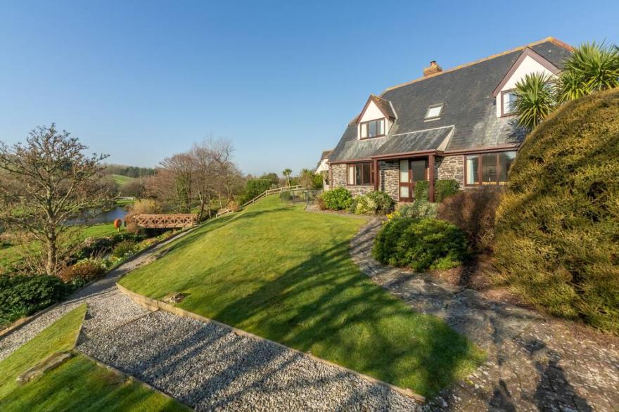 The Nineteenth is a traditional four bedroom house overlooking Roserrow lakes.