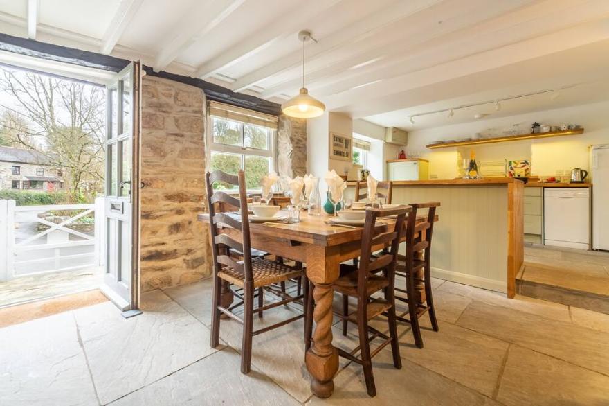 A beautiful holiday home effortlessly blending character and modern style.