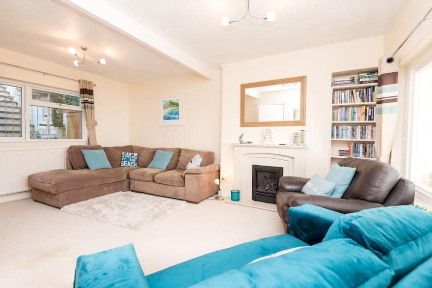 Large family home with lovely sea views.
