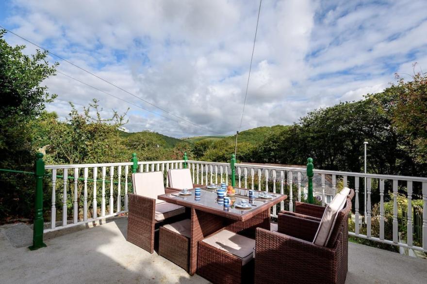 Large family property with parking. Close to Looe town centre.