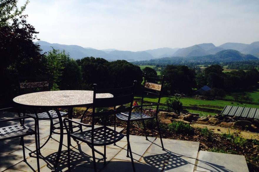 Spectacular views from 17th Century cottage in Millbeck, Keswick