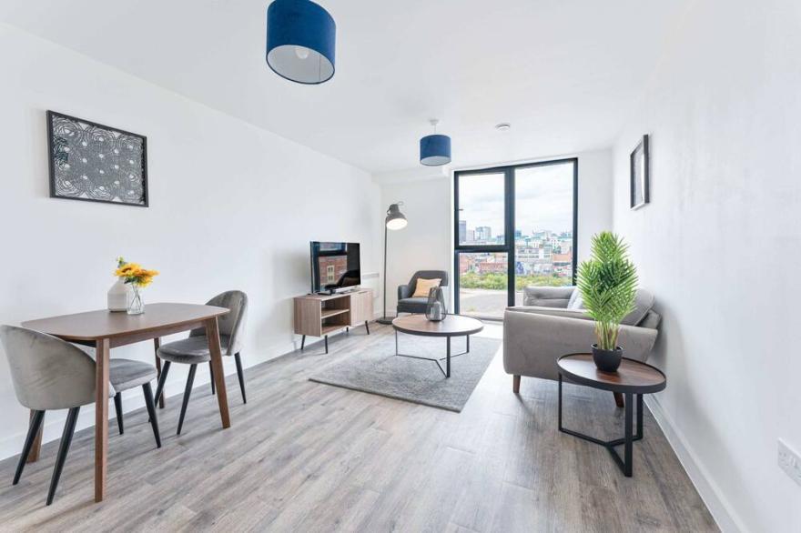 Modern 1 Bed Apartment, Central Birmingham