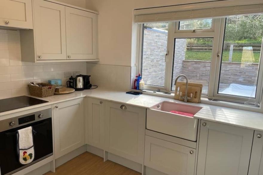 Cosy, three-bed short walk from Studland's beaches