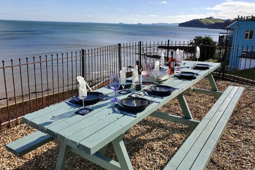 Sea views across the Dawlish. Easter holiday discounts!