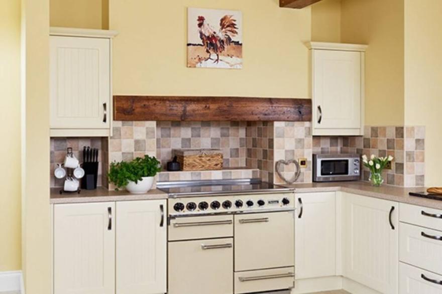 Foremans House in beautiful Yorkshire with countryside views and beach nearby