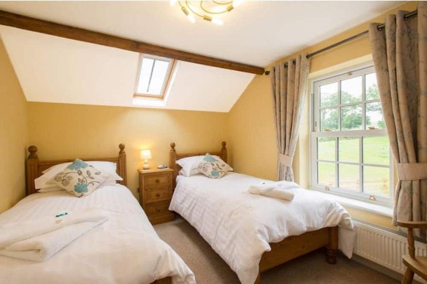 Foremans House in beautiful Yorkshire with countryside views and beach nearby
