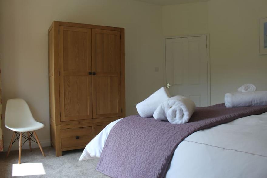 Converted detached barn in peaceful South Hams location close to Dartmouth