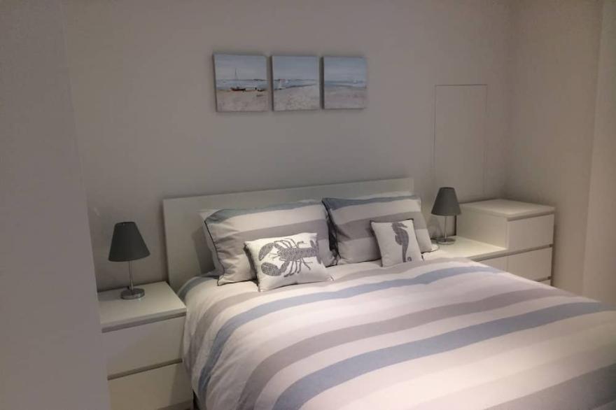 Stylish Beach Cottage Sleeps 4,  just 85 mtrs from sandy 'Blue Flag' beach.