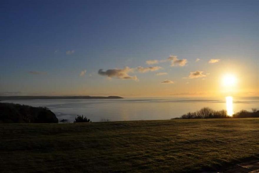 Magnificent views looking across St Austell Bay towards Fowey