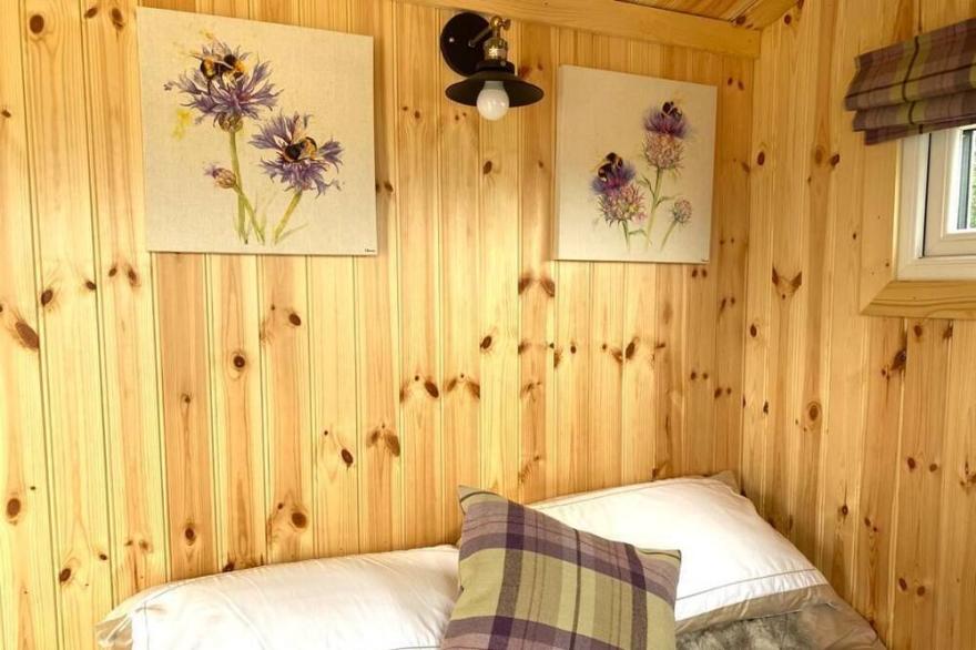 Remarkable Shepherds Hut in a Beautiful Location.
