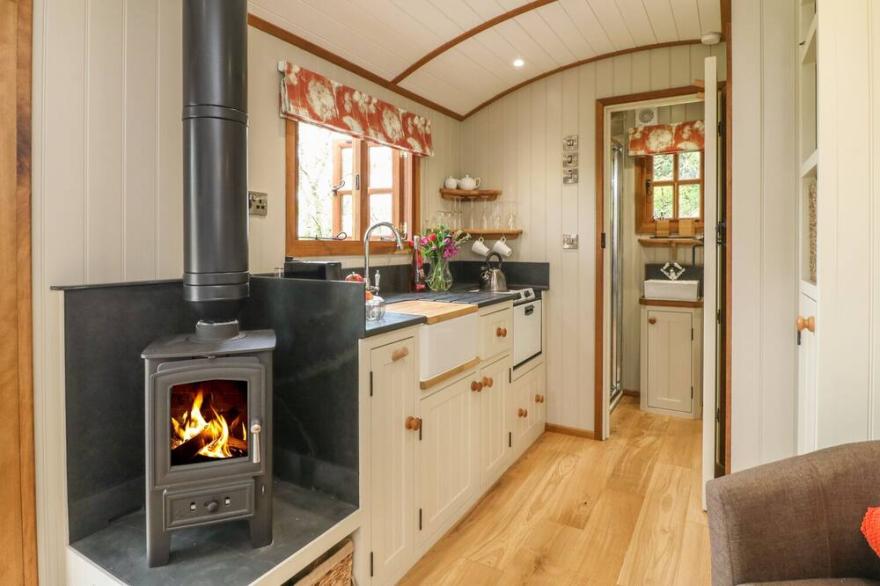LITTLE SILVER OWL, romantic, with hot tub in High Bickington