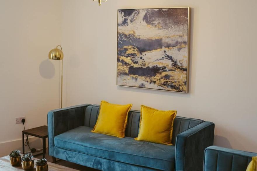 A 3 bedroomed apartment set over 2 floors.