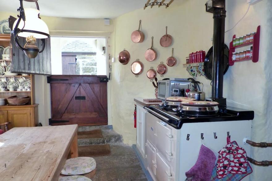Secluded farmhouse – high on Dartmoor, with private access to the River Dart