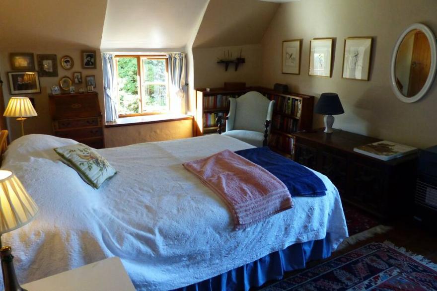 Secluded farmhouse – high on Dartmoor, with private access to the River Dart