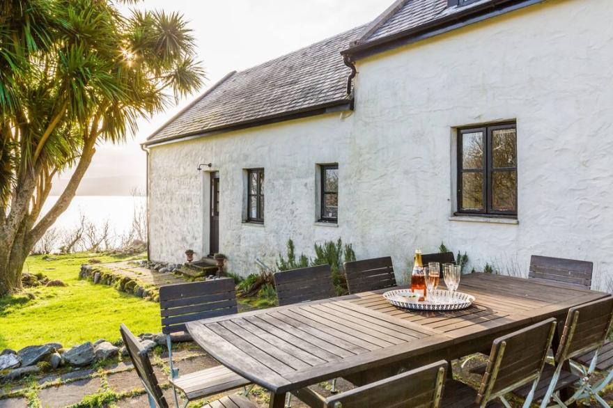 A beautiful & remote farmhouse on the Isle of Arran with outstanding sea views