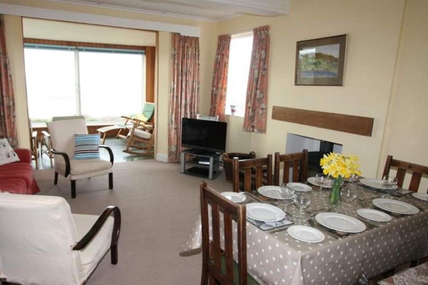 Sennen Cottage, a spacious older style bungalow with panoramic views over Sennen Cove