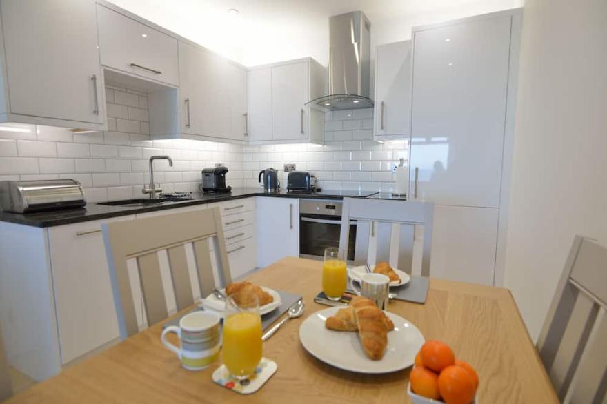 Stunning Lower Deck apartment sleeping 6 on Porthmeor Beach, St Ives, Cornwall