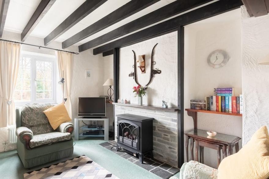 Queensgate, a semi detached cottage set within a small hamlet close to Pentewan and the south coast