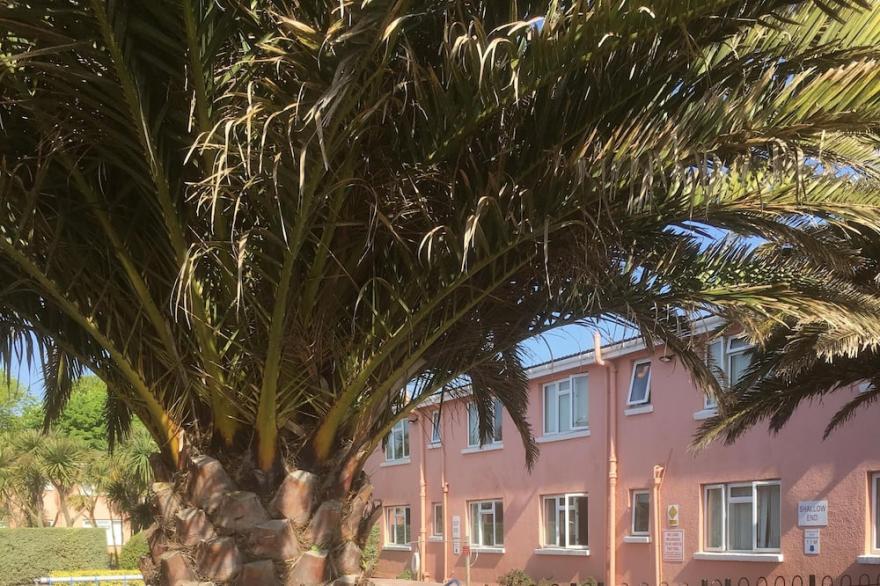 Paignton Seaside Apartment with heated outdoor pool and secure parking.