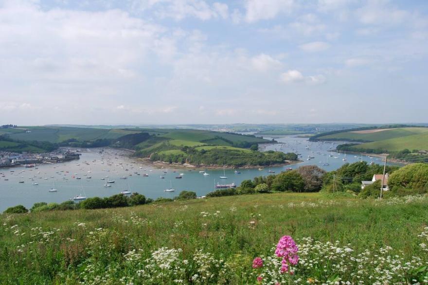 Enjoy one of the best views overlooking the Salcombe estuary