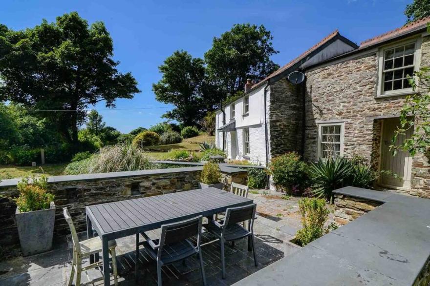 Idyllic and magical mill house in St Ervan, Cornwall with a magical garden
