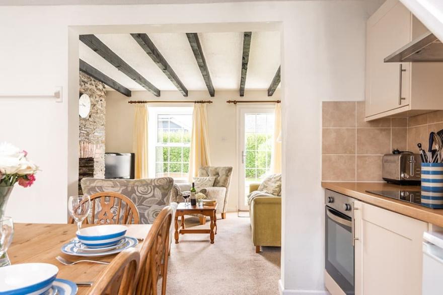 Rosemary Cottage, a 19th century cottage set with the camel trail and camel estuary at the end of the lane