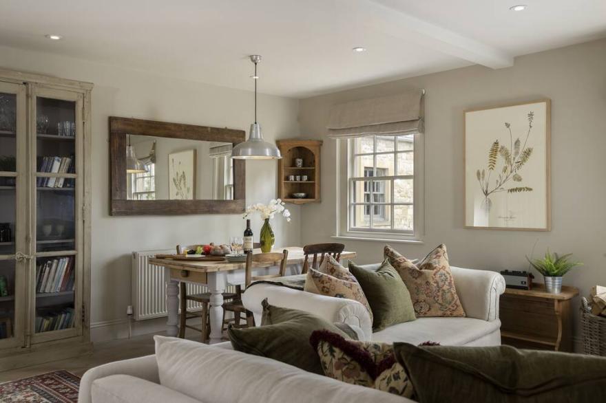 Perfect for a romantic getaway, The Hideaway has a cosy wood-burning stove, a beautiful well-equippe