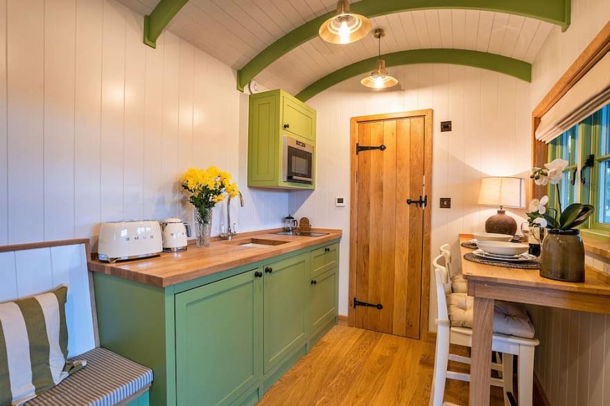 The Shepherd's Hut at Northcombe Farm