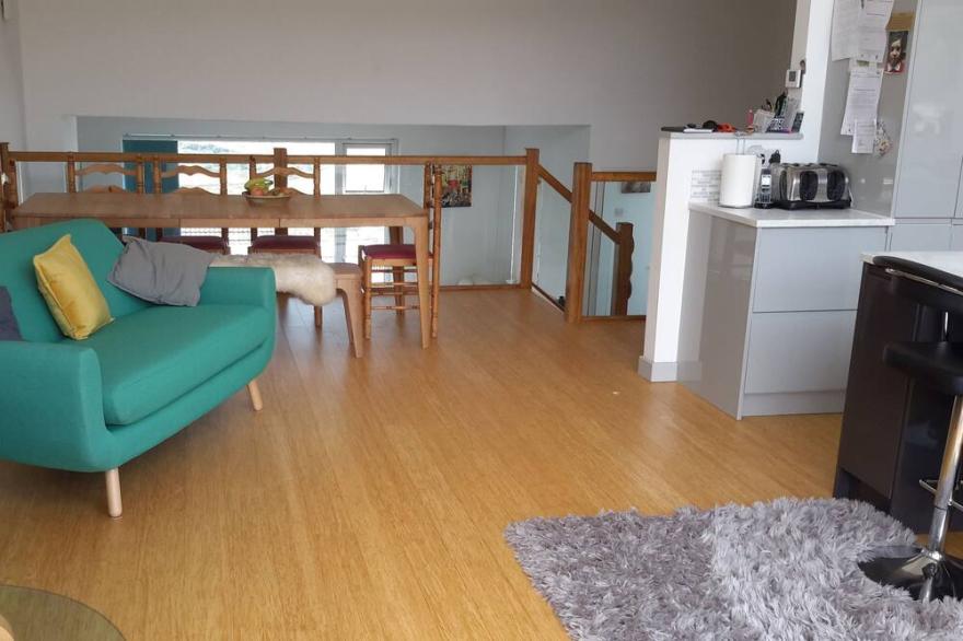 A large split level property with stunning across Woolacombe Bay