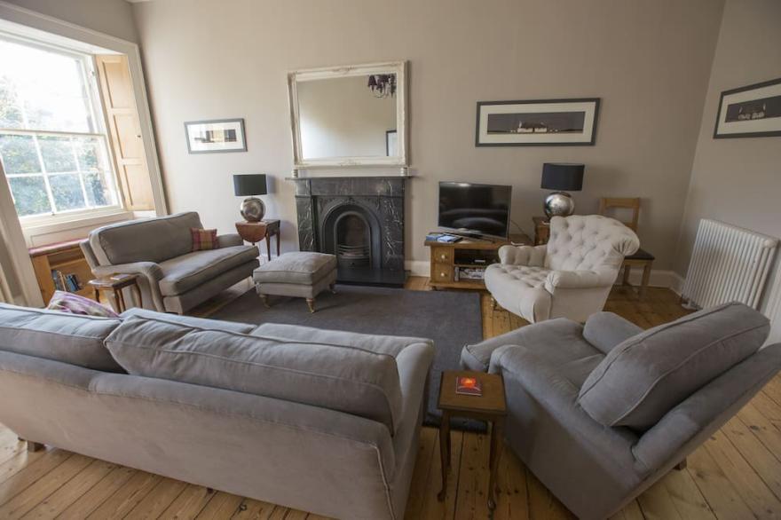 St Bernard's Crescent, beautiful bright and well proportioned 3 bed flat